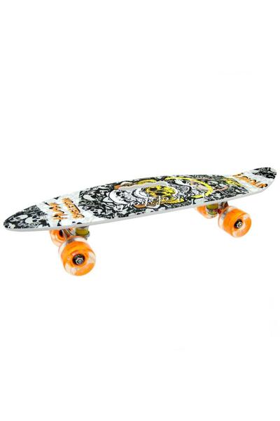NW NessiWorld Desenli Orta Boy Işıklı Kaykay 60 cm