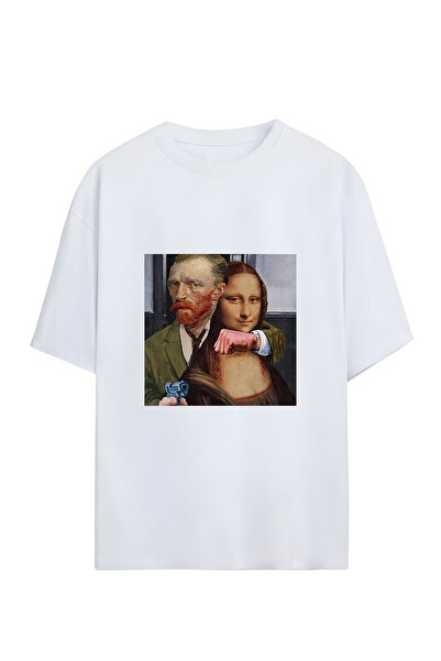 GraffTee تي شيرت قطني كبير الحجم للجنسين من LISA AND GOGH