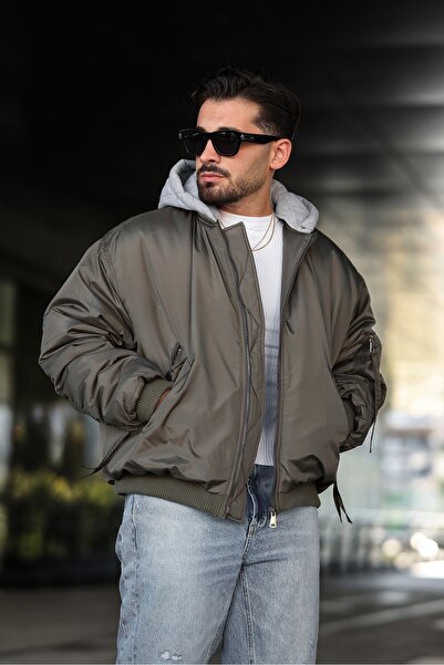 RHONES Jachetă bomber cu glugă pentru bărbați