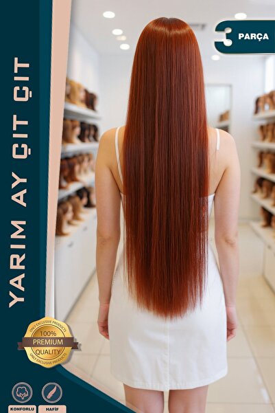 TAM TARZ Fibră sintetică plată semilună + 2 fixare laterală - cupru