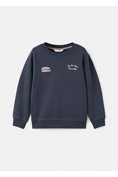 MANGO Kids Hanorac din bumbac brodat