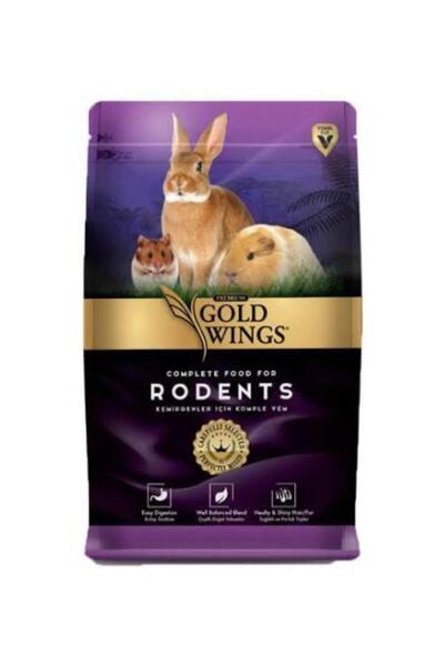 Gold Wings Premium Tavşan Hamster Ginepig Kemirgen Yemi 1 Kg X 3 Adet