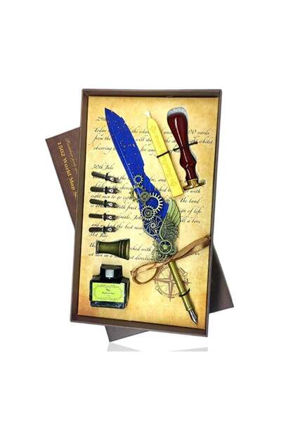 CASABA طقم أقلام ديفيد بريشة مع حامل و5 رؤوس مختومة