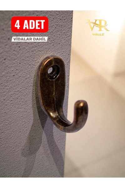 Varalli Büyük Boy Antik Renk Fincan Elbise Bujiteri 4 Adet