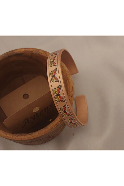 Laja&Co سوار نحاسي مصنوع يدويًا |   طباعة UV بنمط عرقي |   تصميم للجنسين