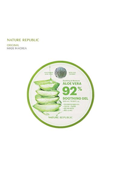 Nature Republic نيتشر ريببلك، جل الصبار المرطب والملطف للبشرة 92% - 300 مل