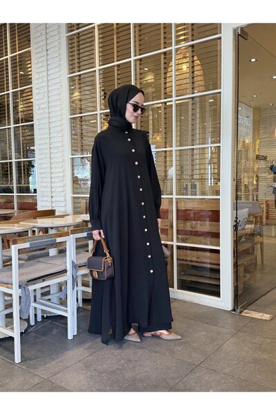 NS Moda Hijab Efsun Set Black - Model: 541 - Color: Black