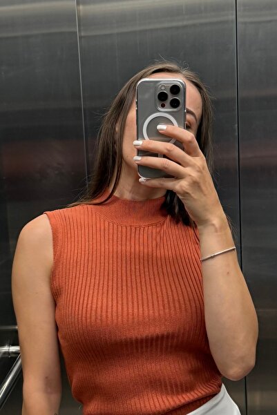 Noi Belis Basic Dik Yaka Premium İplik Triko Bluz SS25BZ0049