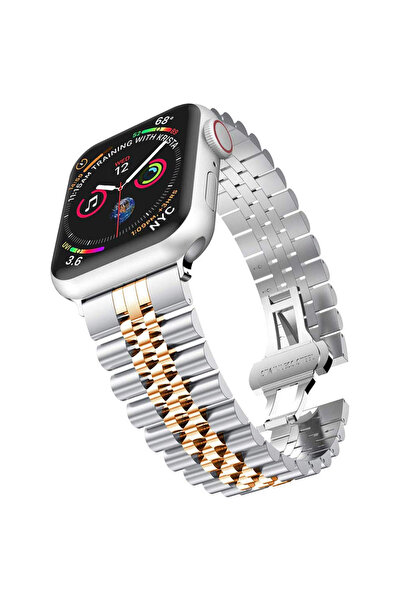 Nextron Apple Watch 10 42 mm / 38/40/41mm 5/6/7/8/Se Uyumlu Paslanmaz Çelik A...