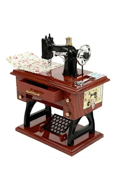 moryconcept Dikiş Makinesi Eski Retro Kurmalı Müzikli
