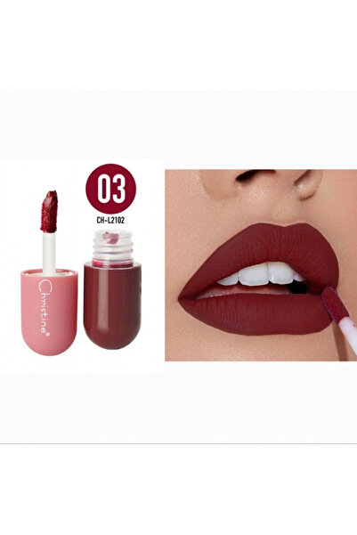 Christine ملمع شفاه صغير بنكهة العسل وحبوب نبضات القلب W03