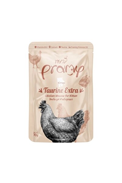 pramy برامي اكل مرطب للقطط الصغيرة - كيتن بالدجاج 70 جرام