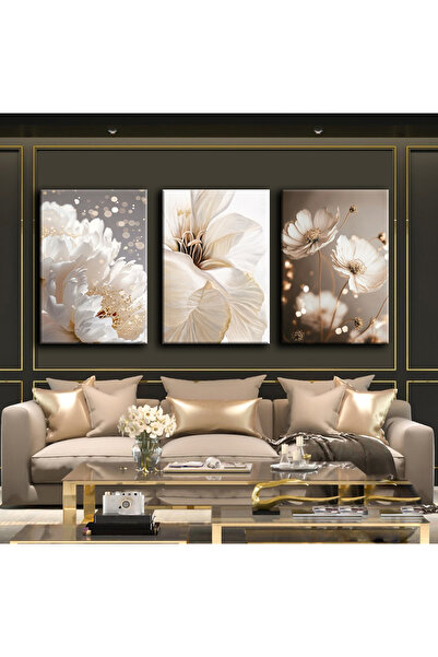 Harikabirev TABLO ELEGANT CU FLORI MOALE 01 | TABLO PE Pânză FĂRĂ CADRU 3L VEZI CZSDKYKNVS