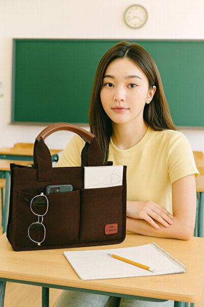 ESTUTE Geantă tote din pânză pentru femei – cu mai multe compartimente, cu fe...