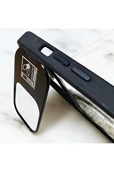 Penguen Apple Iphone 13 ProMax Standlı Mat MagSafe Lens Hediyeli Kılıf