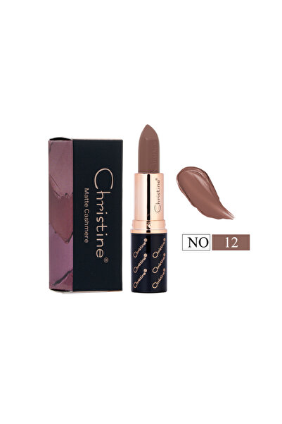 Christine أحمر شفاه كشمير غير لامع W12