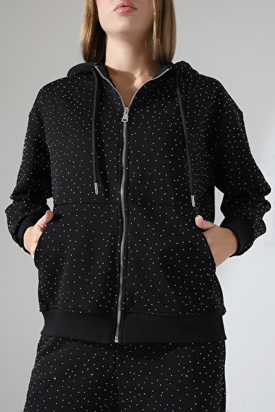 Esberin Жіночий двокомпонентний спортивний костюм з капюшоном, блискавкою та ...