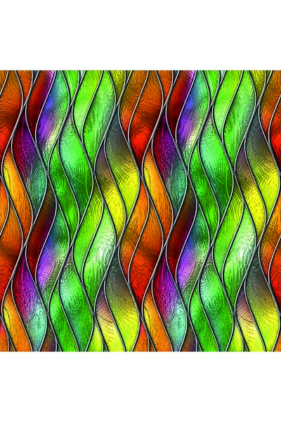 DEGE HOME Frosted Glass Foil. Stained Glass Pattern Printing. Shower Cabin, Kitchen, Bathroom, Office Glass. Pattern No: 11004