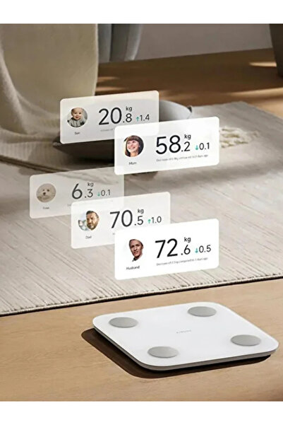 Xiaomi Akıllı Baskül/ Yağ Ölçer/ 15 Farklı Ölçüm Modu/ Yeni Model S400/ Türkiye Garantili