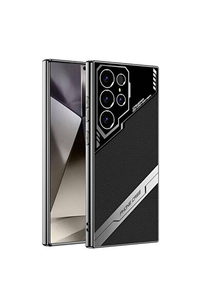 ECRUZ حافظة جالاكسي إس 24 ألترا مع حماية للكاميرا، تصميم من الجلد الصناعي، سل...