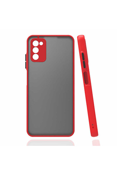 ECRUZ غطاء حماية لهاتف جالاكسي A03S من ECRZ - أحمر