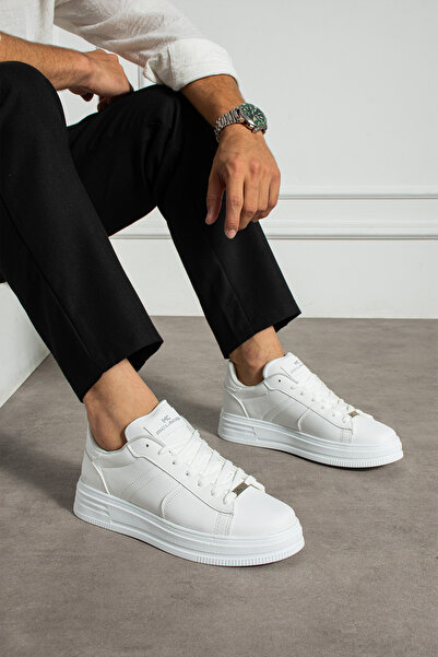 MCLACOS Ανδρικά αθλητικά παπούτσια F47 Λευκά καθημερινά αθλητικά παπούτσια με...