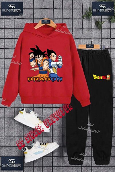 SS SİNSER Детски унисекс комплект от спортен екип с качулка и специален принт...