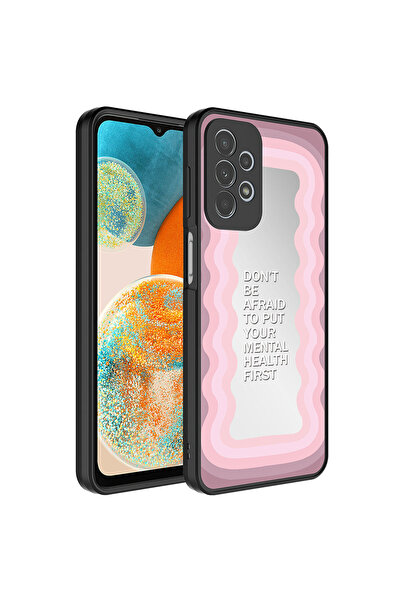 ECRUZ حافظة هاتف Galaxy A53 5G بنمط مرآة لامعة مع حماية للكاميرا غطاء مرآة EC...