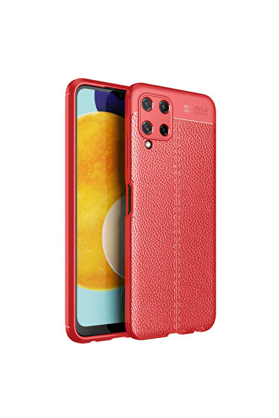 ECRUZ غطاء سيليكون ECRZ Niss لهاتف Galaxy M22 - أحمر