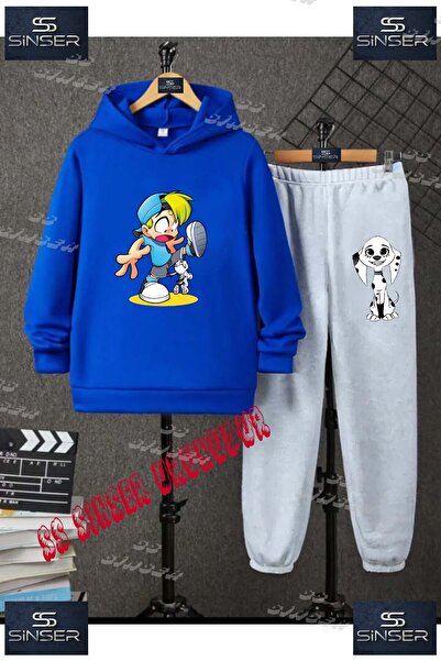 SS SİNSER Set de trening cu hanorac cu imprimeu special pentru copii, unisex,...