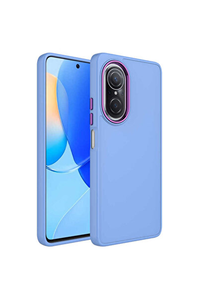 ECRUZ غطاء هاتف هواوي نوفا 9 إس إي بإطار معدني وتصميم سيليكون ECRZ Luna - أرج...