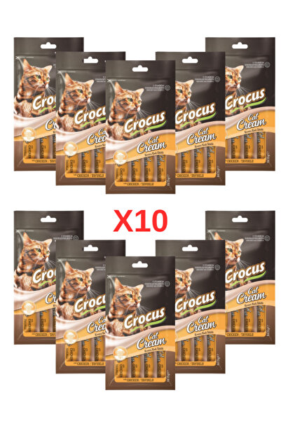 Crocus TAVUKLU KREMA KEDİ ÖDÜLÜ 4X15 GR. 10 ADET