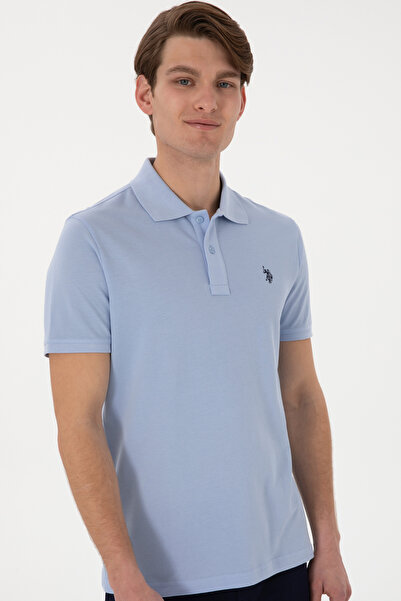 U.S. Polo Assn. Men's Light Blue Polo Shirt With Embroidered Logo