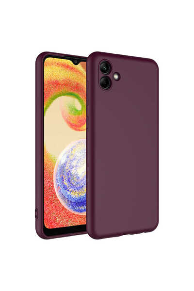 ECRUZ غطاء حماية لهاتف جالاكسي A04 من ECRZ - لون أرجواني غامق