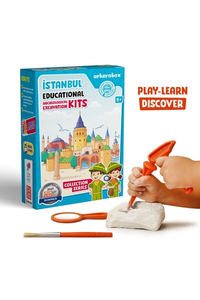 JollyMag Arkerobox - Set arheologic educational si puzzle 3D, Istanbul, Turnu...