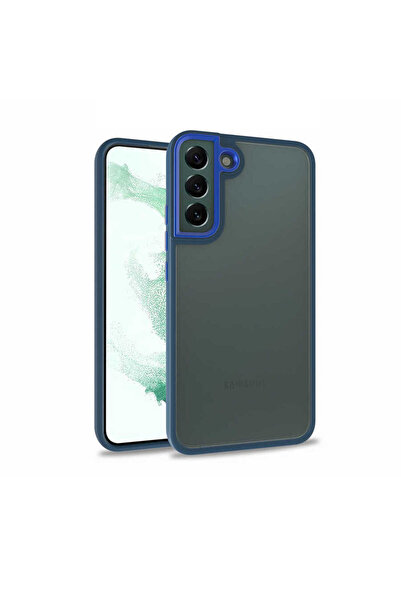 ECRUZ حافظة ECRZ Flora المتوافقة مع هاتف Galaxy S22 - أزرق