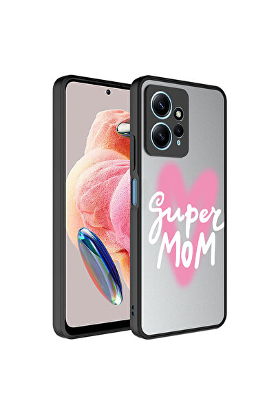 ECRUZ حافظة Redmi Note 12 4G ذات نمط مرآة لامعة مع حماية للكاميرا غطاء مرآة E...