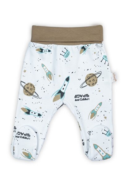 JollyMag Pantalon bumbac 100% (182009) Colectia "Star" Alb Marimea 68