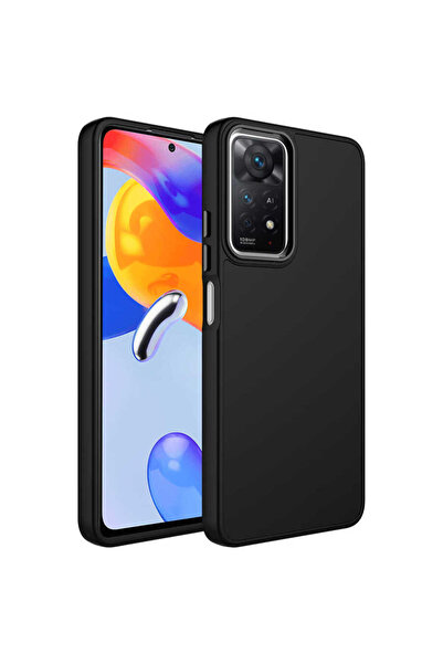 ECRUZ غطاء حماية لهاتف ريدمي نوت 11 برو 5G بإطار معدني وتصميم سيليكون ECRZ لو...