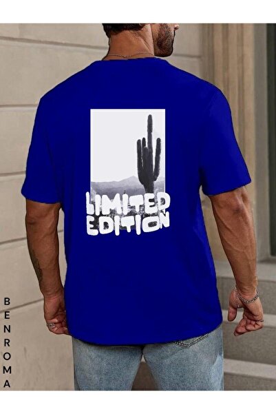 E-ROMA Υπερμεγέθη στάμπα Unisex Tisort με στάμπα