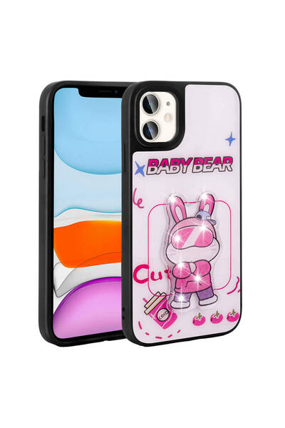 ECRUZ غطاء حماية لهاتف iPhone 11 من ECRZ Amas مصنوع من السيليكون مع شكل أيقون...