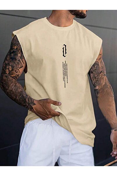 E-ROMA Αμάνικο μπλουζάκι Unisex με όρθια εκτύπωση