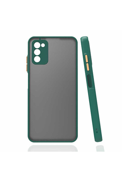 ECRUZ غطاء حماية لهاتف جالاكسي A03S من ECRZ - أخضر داكن