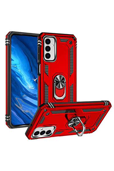 ECRUZ غطاء حماية لهاتف جالاكسي إم 23 من إي سي آر زد فيجا - أحمر