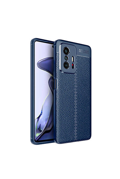 ECRUZ غطاء حماية سيليكون ECRZ Niss لهاتف Mi 11T Pro 5G - أزرق داكن