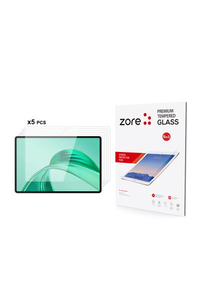 ECRUZ واقي شاشة من الزجاج المقوى لجهاز Honor Pad X8A متوافق مع ECRZ 5in1 - شفاف