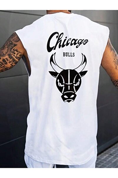 E-ROMA Αμάνικο μπλουζάκι Chicago Printed Oversize Unisex