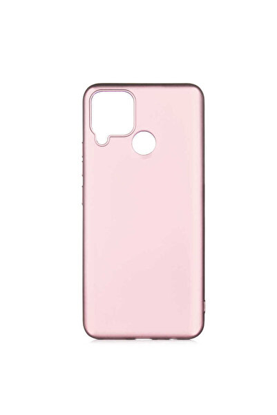 ECRUZ غطاء حماية سيليكون ECRZ Premier لهاتف Realme C25 - ذهبي وردي