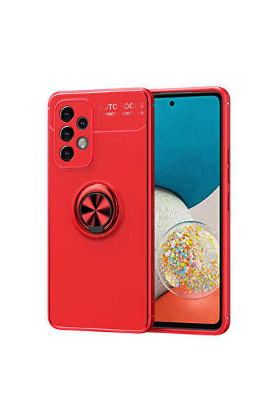 ECRUZ غطاء حماية سيليكون ECRZ Ravel لهاتف Galaxy A33 5G - أحمر