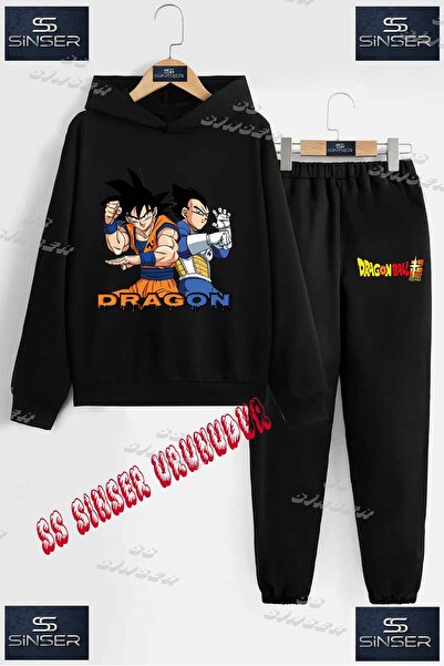 SS SİNSER Детски унисекс комплект от спортен екип с качулка и специален принт...